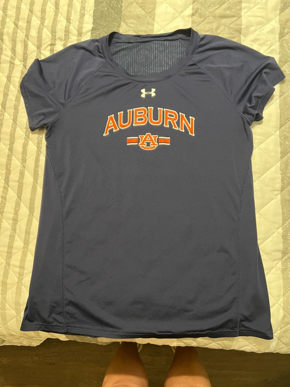 Under Armour Navy Auburn Short-Sleeve Performance Tee